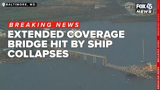 FULL COVERAGE PT. 7 Bridge disaster in Maryland: ship demolishes Key Bridge, people fall into water