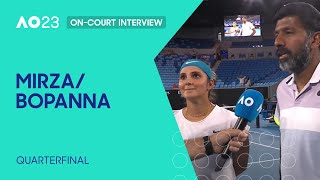 Mirza/Bopanna On-Court Interview | Australian Open 2023 Quarterfinal