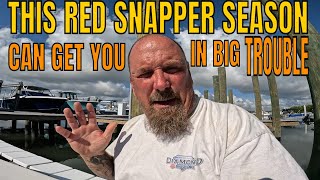 Rules YOU need to Know for the Atlantic Red Snapper 39 Day 2026 Season ** It can get you in TROUBLE