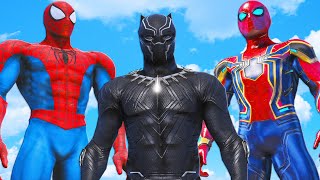 Spider-Man Universe - Spiderman & Iron Spider VS Black Panther - Epic Superheroes Battle