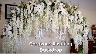 DIY 10 ft Wedding Floral Decor/Photo Backdrop