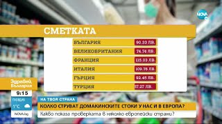 „На твоя страна”: Колко струват най-масовите в домакинството стоки у нас и в Европа