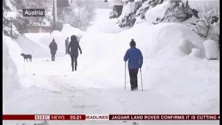 Extreme weather 2019 - More images of heavy snow (Europe) - BBC News - 11th January 2019