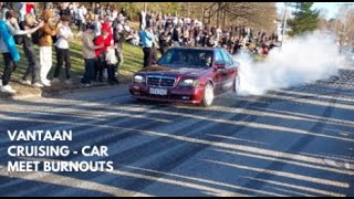 Vantaan cruising - Car meet burnouts 21.4.2023