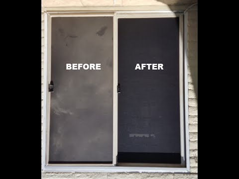 How to Clean A Sliding Door Screen With Screen Magic How to Clean A Sliding Door Screen With Screen Magic