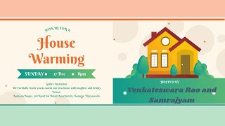 Golla's Invitation - House Warming @ 17-12-2023