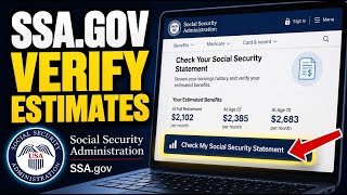 How to verify Social Security estimates with SSA.gov - Quick Tutorial