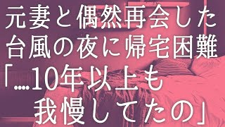 【朗読】台風の夜に元妻と偶然再会した。電車が止まり帰宅困難な彼女に宿を提供する事に「10年以上も我慢してたの」未だに俺のコーヒーを覚えている。離婚後の彼女の話を聞き驚愕し  　感動する話　いい話