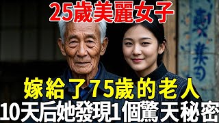 25歲美麗女子，嫁給了75歲的老人，10天后，她發現了一個隱藏多年的秘密...#蝴蝶飛飛 #民間故事 #奇聞趣事 #古代小說#懸疑#老年情感