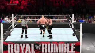 Brock Lesnar vs John Cena vs Seth Rollins Smulation Part 1