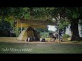 SOLO MOTOCAMPING ADVENTURE BELLA MONTANA FRUIT FARM, SILENT VLOG, OUTASK TELESCOPIC LANTERN