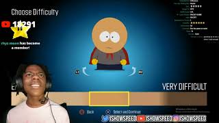 IShowSpeed Reacts To South Park Difficulty Selection