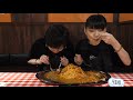 【チャレンジメニュー】スパゲッティーのパンチョさんの「big3」に挑戦！！【大食い】【双子】