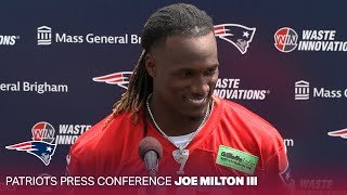 Joe Milton III: "We have to be ready." | New England Patriots Press Conference