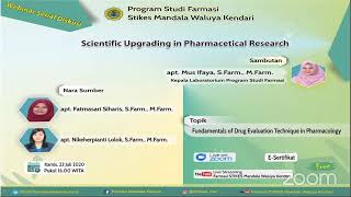 Webinar Diskusi Online Laboratorium 3 : Fundamentals of Drug Evaluation Technique in Pharmacology