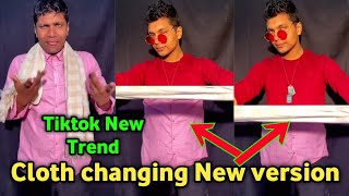 Cloth changing New version||Tiktok new trend vfx||How to make new version clothes changing video