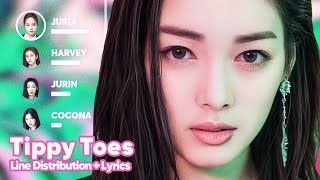 XG - Tippy Toes (Line Distribution + Lyrics Karaoke) PATREON REQUESTED