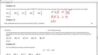 AMC8 2019 Problem 18