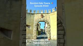 Genazzano 📍 Random Italy Towns 🇮🇹 | Episode 260 | #italia #italy #roma #lazio #shorts