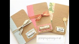 Easy hand sewn notebooks craft fair idea
