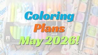 Plan with me - Coloring Plans for May 2026 - Adult Coloring #adultcoloringchannel #coloringadventure