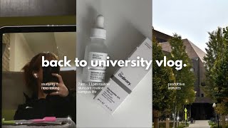 Back to Uni Vlog | Lectures, Studying & Note-taking, 7am - 11pm Routine, Productive, Skincare