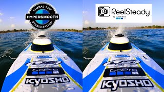 GoPro HyperSmooth vs Reelsteady Stabilization Comparison | Rc Boat