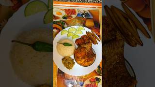 দুপৰীয়া ৰ সাজ|Simple Assamese homemade Nonveg🐠🐠🐠Thali|#shorts #youtubeshorts