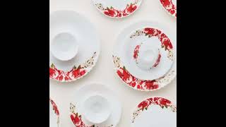 larah by borosil dinner set 35 pieces || New 2022 #shot #amazon mandal#