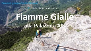 Un’iconica ferrata: Fiamme Gialle alla Palazzata Alta. Dolomiti, gruppo Civetta-Moiazza