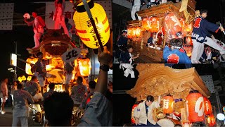 令和6年 平野郷夏祭り前夜祭 商店街出発 野堂東組/野堂南組/野堂北組 平野郷杭全神社夏祭り だんじり祭