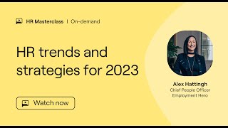 HR Masterclass | HR trends and strategies for 2023