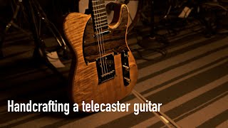 Handcrafting a telecaster with hand tools and DIY machines at home!