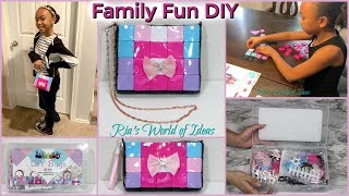 MAKING PURSES WITH MY GIRLS WITH THE NEWISDOM DIY BAGS KIT | FAMILY FUN DIY | CRAFTING WITH KIDS