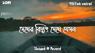 মেঘের বিদ্যুৎ মেঘে যেমন | Megher Biddut Meghe Jemon | Slowed Reverb | Lofi Music | Tiktok Viral Song