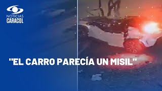 Impactantes videos del accidente en Bogotá donde murió joven conductor