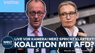 FRIEDRICH MERZ: Koalition und Zusammenarbeit mit der AfD? Statement zu Koalitionen und Brandmauer