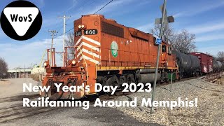 [HD] New Year's Day 2023 Railfanning Around Memphis!