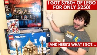 I Got OVER $700 of LEGO for only $250! (Marvel, Creator + Stranger Things!)