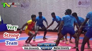 QF - Madras University vs Vels University | SDAT Men Inter University Tournment 2019