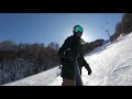 snowboarding black slope in mavroro