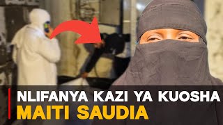 NLIITIWA KAZI YA KUOSHA MAITI NA KULALA NA MBWA SAUDIA