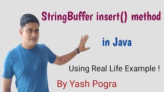 StringBuffer insert() Method | What is insert() in Java