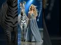 The woman fuses with a Zebra on AGT #americagottelent #magic #magic #fusion #shorts