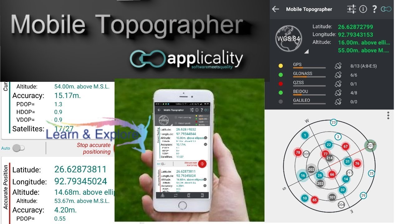 Land Survey Data Collection By Mobile Topographer Application (Mobile ...