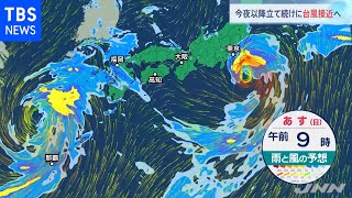 今夜以降立て続けに台風接近へ