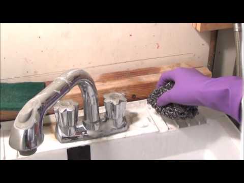 Utility sink cleaning Utility sink cleaning