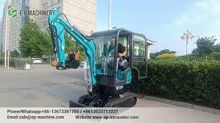 China factory mini excavator 1.8ton with Kubota D722 diesel engine