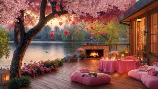 Valentine’s Morning Lakeside Ambience 💕 Romantic Piano Music and Beautiful Atmosphere for Sweet Date