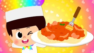 I am the spaghetti chef | Fantastic young little chef | Food song | ★ TidiKids